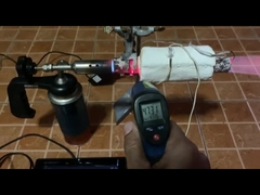 اختبار بطانية العزل الهوائي عند درجة حرارة عالية.